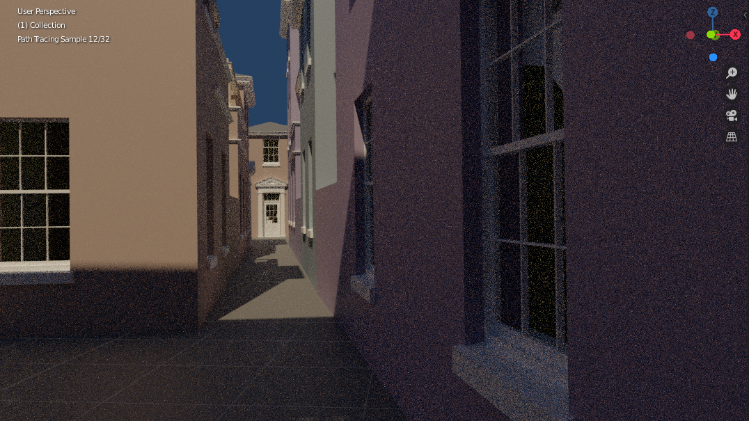 Rendered image of generated houses